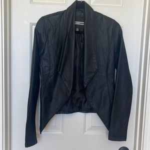 Faux leather black jacket- Dynamite size small